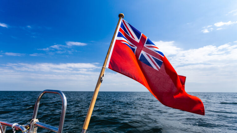 UK flag yacht