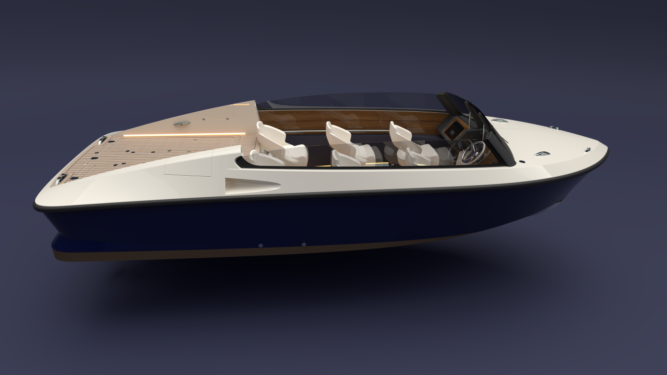 Limo 7, a “mini” tender designed by Michele Molino