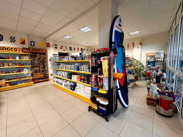 Leghorn Yacht Chandler showroom Livorno