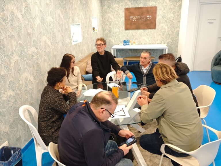 Svolgimento della lezione di benessere a bordo