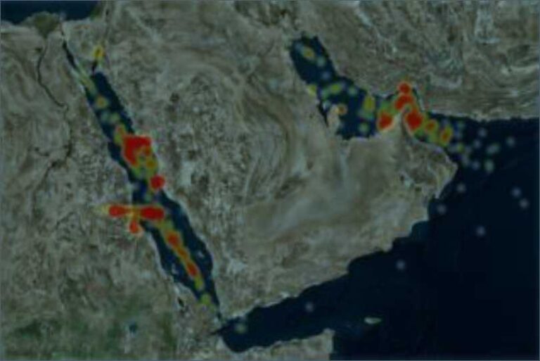 Areas of recorded Electronic Interference (Source – UKMTO) Report Neptune –